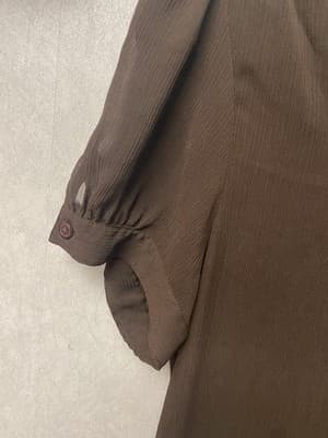 AB Studio Brown 2pc Short Sleeve Sleeve Top Size Small - Thumbnail 2