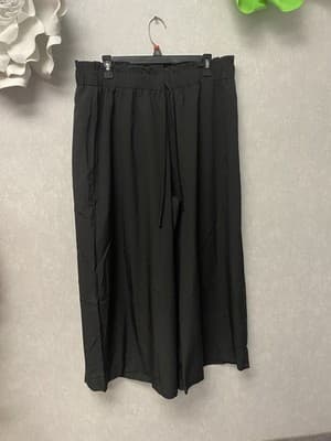 SHEIN Curve Black Wideleg Pants Size 2XL - Thumbnail 2