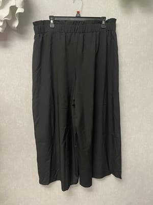 SHEIN Curve Black Wideleg Pants Size 2XL - Thumbnail 5