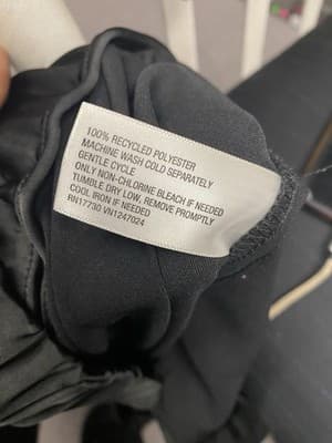 A New Day Black Satin Look Wide Leg Pants Size 10 - Thumbnail 8