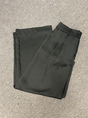 A New Day Black Satin Look Wide Leg Pants Size 10 - Image 1
