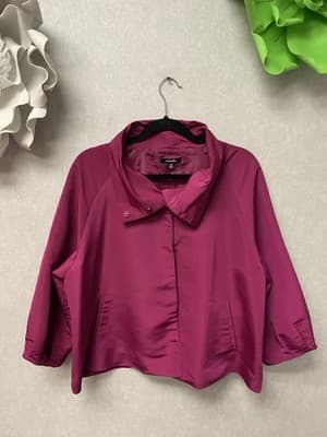Rafaella Fushia 3/4 Length Sleeve Jacket Size XL - Image 1