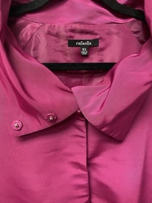 Rafaella Fushia 3/4 Length Sleeve Jacket Size XL - Thumbnail 4