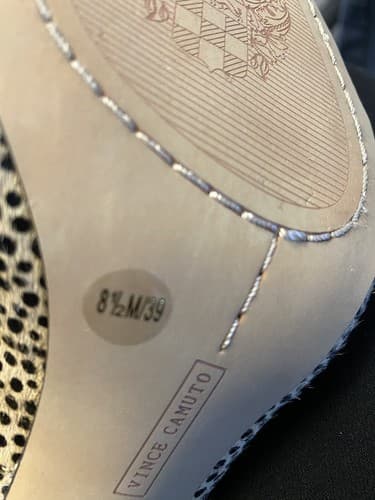 Women's Vince Camuto Natural Spotted Calf Hair Pointed Toe Heels Size 8.5 - Thumbnail 7