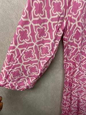 Escapada Pink/White Dress Size Large - Thumbnail 3