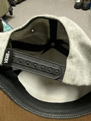 Vans Off The Wall Gray Snapback Adjustable Hat - Thumbnail 4