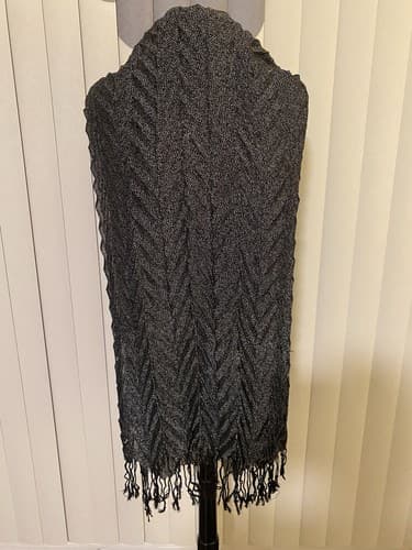 Mossino Silver Shimmer Scarf/Wrap - Thumbnail 5