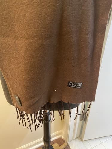 The Scarf Source Brown Fringed Scarf - Thumbnail 4