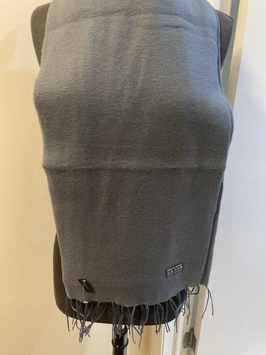 The Scarf Source Grey Fringed Scarf - Thumbnail 4