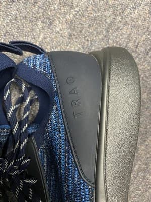 Traq By Alegria Womens Blue/Black Lace Up Knitted Qest Atheltic Shoes Size 39 - Thumbnail 3