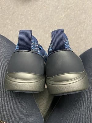 Traq By Alegria Womens Blue/Black Lace Up Knitted Qest Atheltic Shoes Size 39 - Thumbnail 5