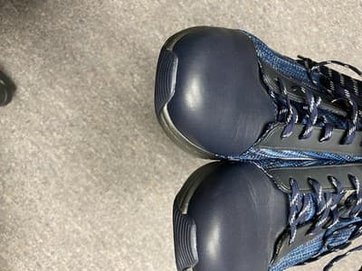 Traq By Alegria Womens Blue/Black Lace Up Knitted Qest Atheltic Shoes Size 39 - Thumbnail 7