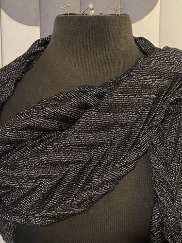 Mossino Silver Shimmer Scarf/Wrap - Thumbnail 2