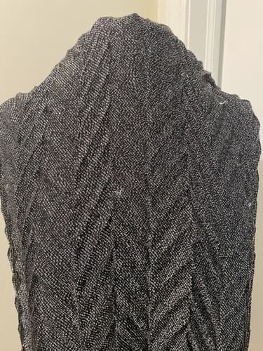 Mossino Silver Shimmer Scarf/Wrap - Thumbnail 7