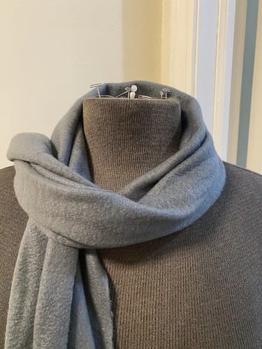 The Scarf Source Grey Fringed Scarf - Thumbnail 2