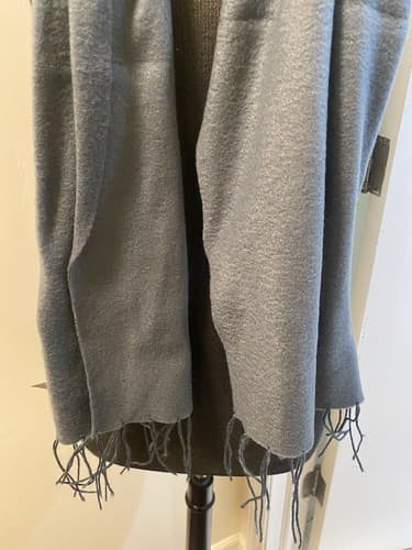 The Scarf Source Grey Fringed Scarf - Thumbnail 3