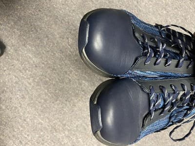 Traq By Alegria Womens Blue/Black Lace Up Knitted Qest Atheltic Shoes Size 39 - Thumbnail 8