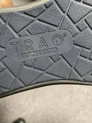 Traq By Alegria Womens Blue/Black Lace Up Knitted Qest Atheltic Shoes Size 39 - Thumbnail 10