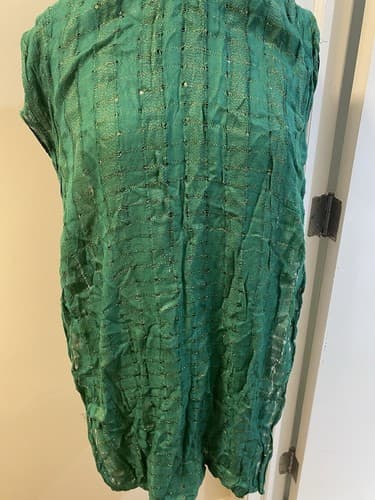 Bellisima Green/Gold Infinity Scarf - Thumbnail 5