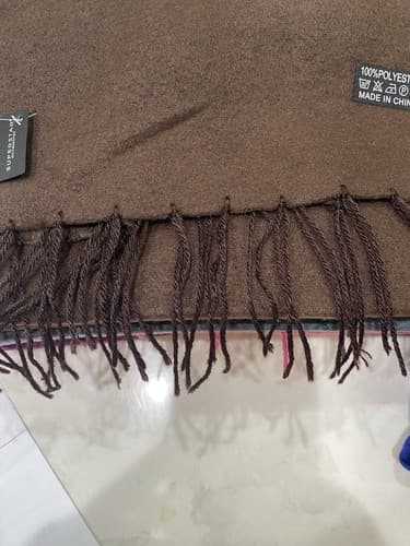 The Scarf Source Brown Fringed Scarf - Thumbnail 5
