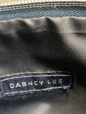 Dabney Lee 2pc Cosmetic Bag Pouch Travel Wristlet Purse Navy Gift Set - Thumbnail 6