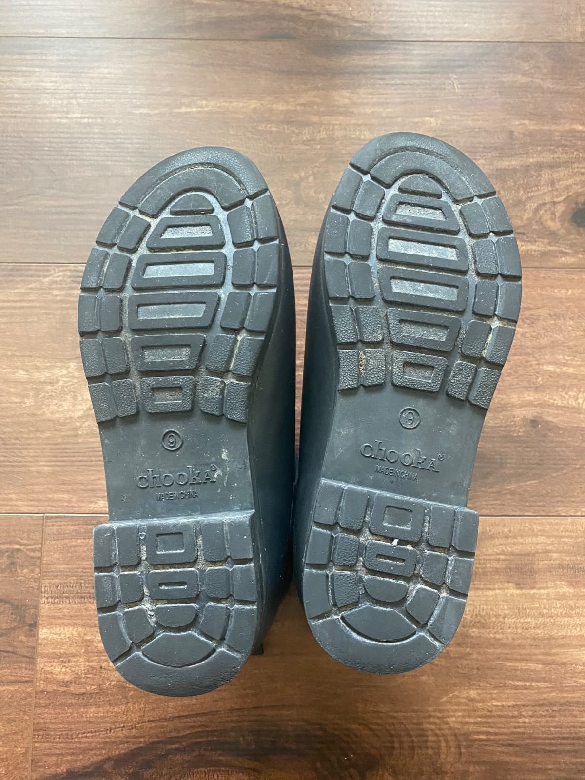 Chooka Rain Boots Women's Delridge Chelsea Black Faux Fur Line Rubber Size 9 - Thumbnail 6