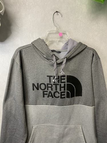 North Face Men's Pullover Hoodie Sweatshirt Medium Gray/ Black Size XL - Thumbnail 2