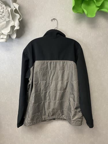 Men's Columbia Barlow Pass Softshell Hybrid Jacket Black & Gray Sportswear Sz L - Thumbnail 6