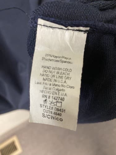 Pixi & Ivy Navy Dress with Ruffle Sleeves Size Small - Thumbnail 6