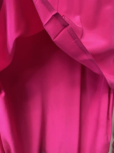 Vintage YL Studio 100% silk Pink Size 12 gold buttons With Cuffs - Thumbnail 8