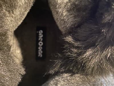 One O One Olive Green Faux Fur Lined Boots Size 7 - Thumbnail 7