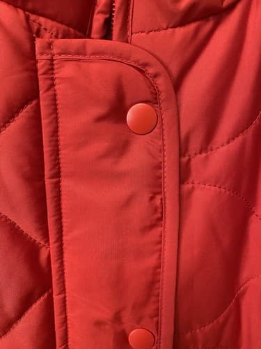 Croft & Barrow Red Vest Women Mock Neck Sleeveless Full Zip Quilted Sz Med - Thumbnail 4
