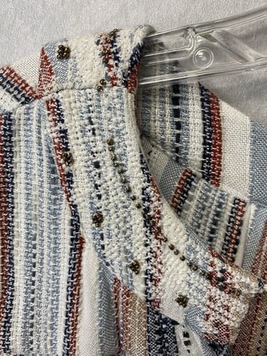 Altar'd State Hippie Boho Peplum Flare Bell Sleeve Top With Beads Size Small - Thumbnail 6