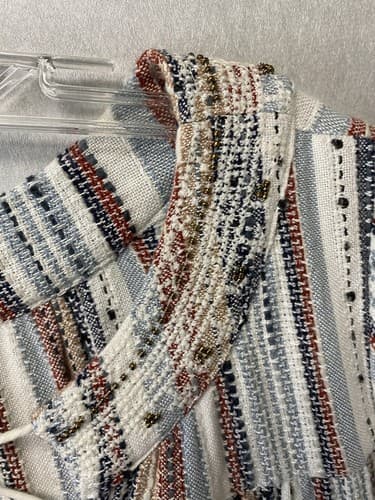 Altar'd State Hippie Boho Peplum Flare Bell Sleeve Top With Beads Size Small - Thumbnail 7