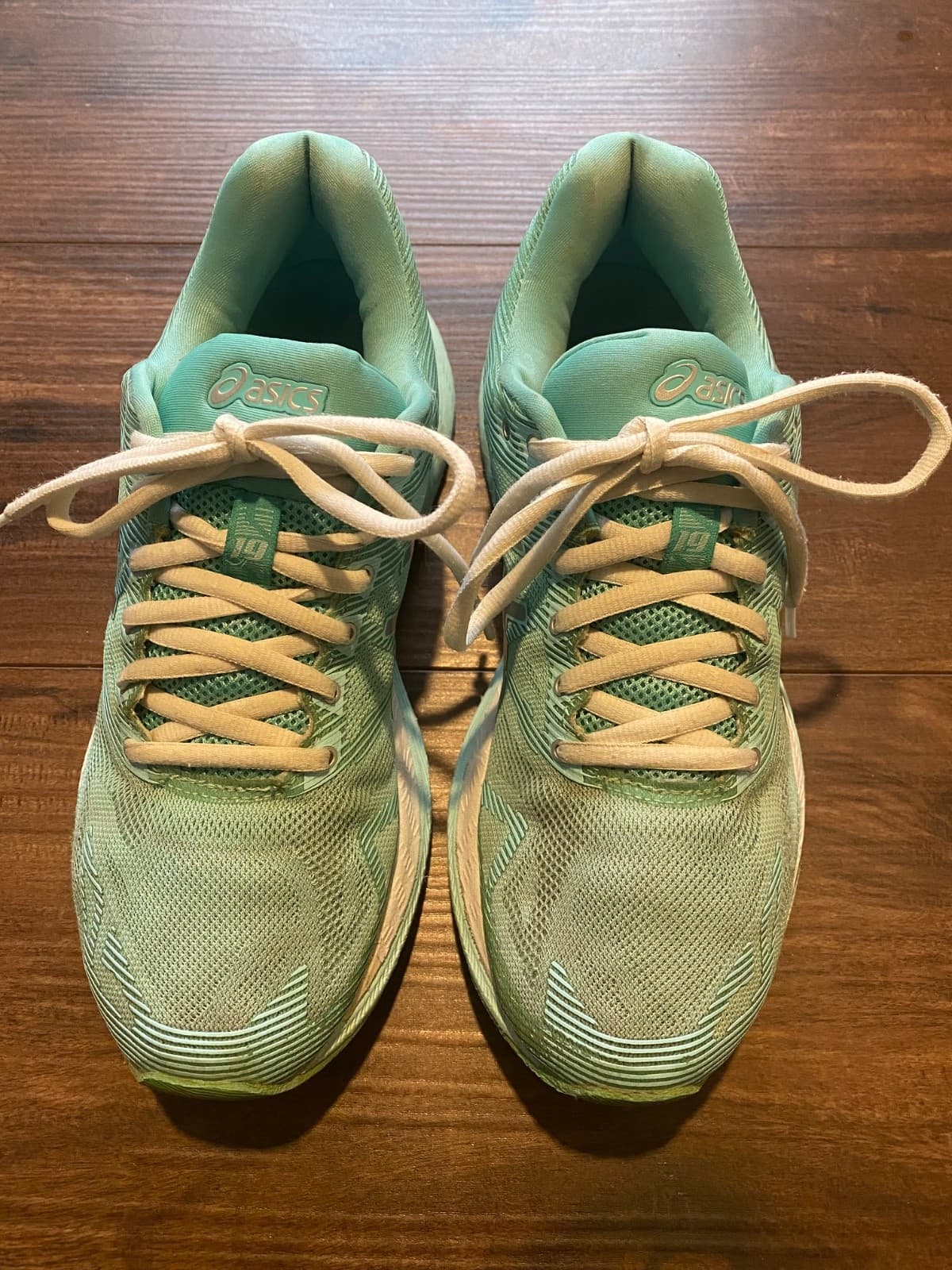 Asics Gel Nimbus 19 Flyte Foam Women's Running Shoes Mint Silver T750Q Size 8.5 - Thumbnail 3