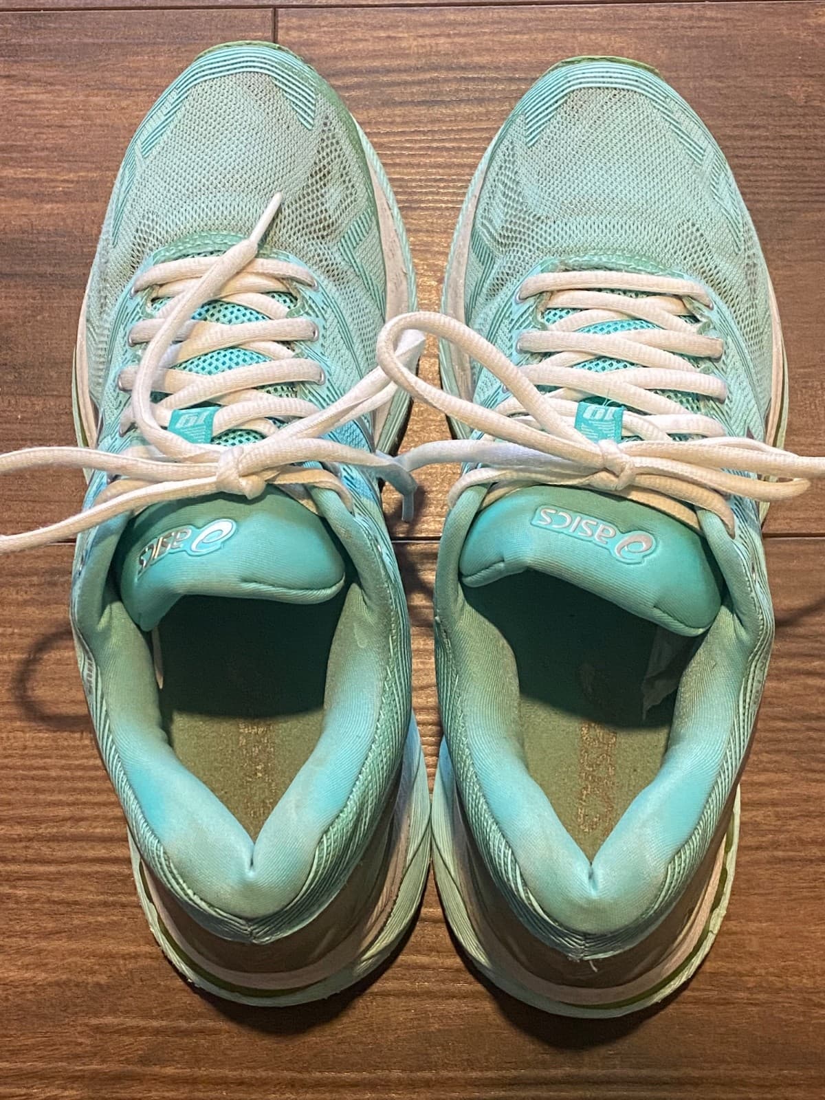 Asics Gel Nimbus 19 Flyte Foam Women's Running Shoes Mint Silver T750Q Size 8.5 - Thumbnail 7