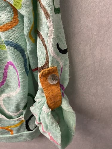 Revamped Chance Or Fate Lime Sweatshirt Size XL - Hand Painted - Thumbnail 5