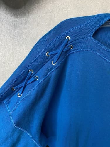 Revamped Chaps Blue/Black Hand painted Top Size Large - Thumbnail 4