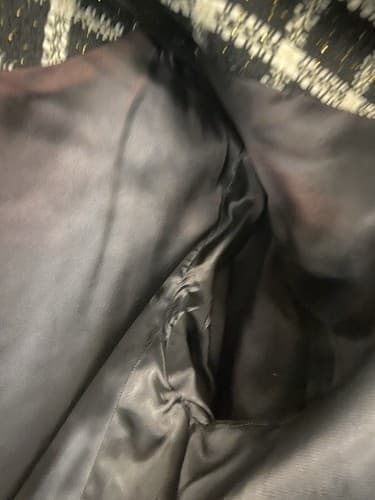 Jones Wear Black & White Gold Shimmer Jacket Blazer Size Large - Thumbnail 8