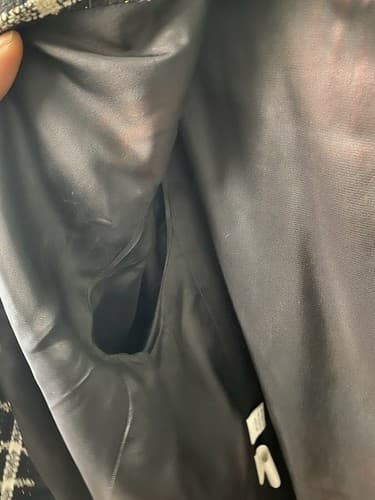 Jones Wear Black & White Gold Shimmer Jacket Blazer Size Large - Thumbnail 9