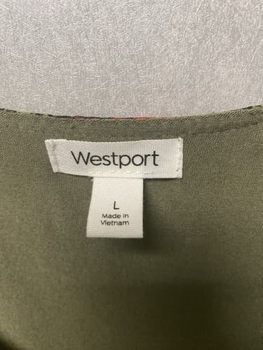 Westport Green/Red Multi Cape Top Size Large - Thumbnail 3