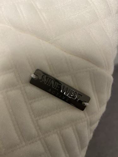 Nine West Cream Quilted Hoodie Size 3X Pocketed - Thumbnail 3