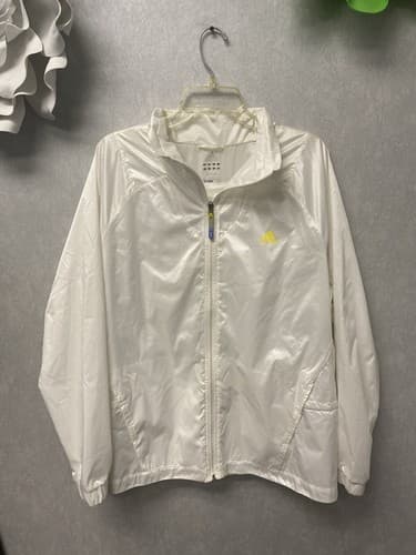 Adidas White Clima365 Windbreaker Jacket Size XL - Image 1