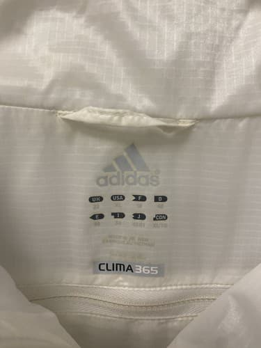 Adidas White Clima365 Windbreaker Jacket Size XL - Thumbnail 4