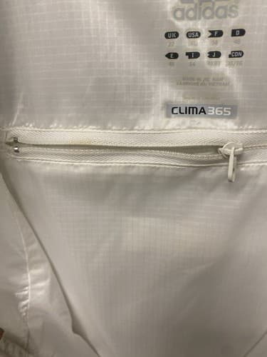Adidas White Clima365 Windbreaker Jacket Size XL - Thumbnail 11