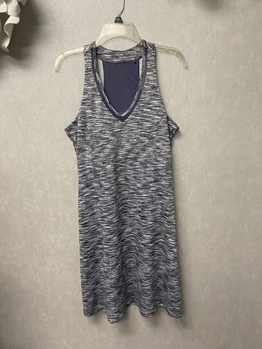 Mondetta Womens MPG Active Sporty Lightweight Travel Dress Purple/Grey Large - Thumbnail 2