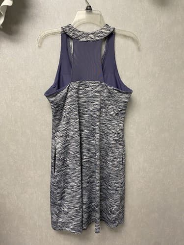 Mondetta Womens MPG Active Sporty Lightweight Travel Dress Purple/Grey Large - Thumbnail 7