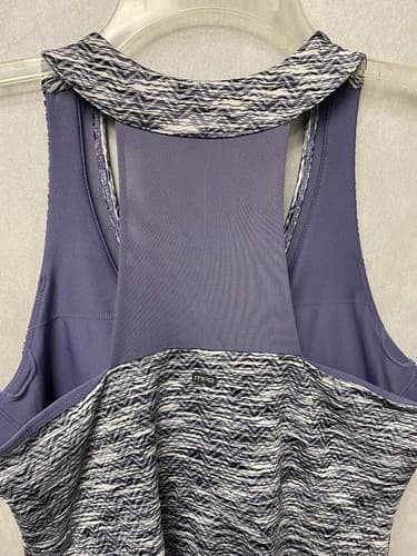 Mondetta Womens MPG Active Sporty Lightweight Travel Dress Purple/Grey Large - Thumbnail 8