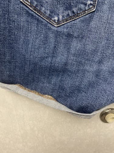 Old Navy Size 22 High-Rise O.G. Straight Secret-Smooth Pockets Roll Cuff Shorts - Thumbnail 8