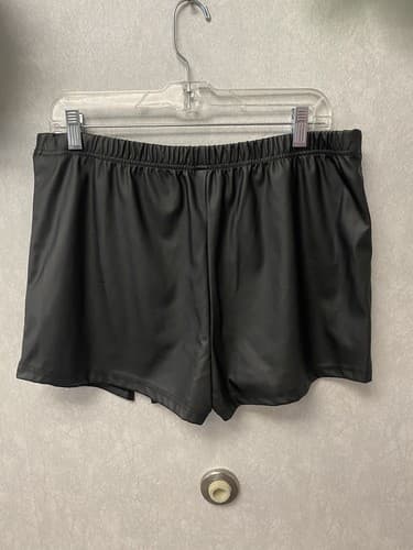 SHEIN Black Vegan Leather Skort Size Xl - Thumbnail 4